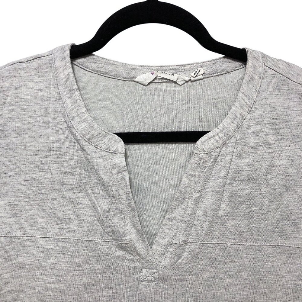 Athleta Solid Gray Notched Neckline Sleeveless Dr… - image 4